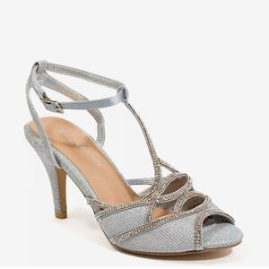 Lady Couture glitter sandal - Silver Metallic size 6